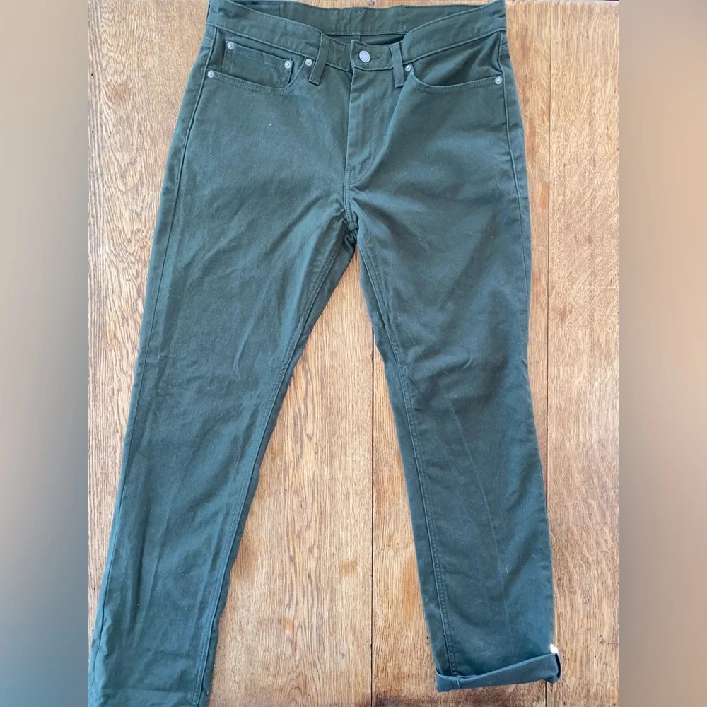 Levi's 511 Commuter Men's Slim Fit Strait GREEN Reflective Jeans - Picture 4 of 13